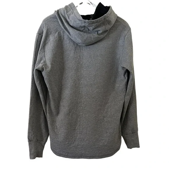 Stampd Women's Unisex Gray Pullover Hoodie with Scoop Hem & Thumb Holes - Large - Picture 7 of 15